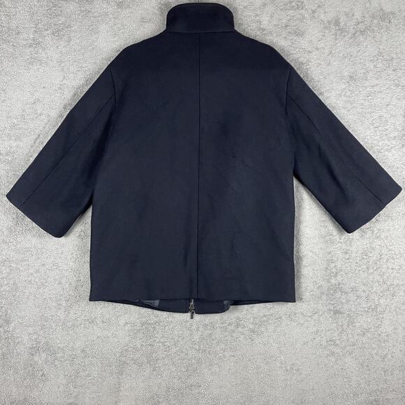 Akris Punto Jacket Womens 8 Wool Blend Bergdorf Goodman Modern Boxy Minimalist - Picture 5 of 16